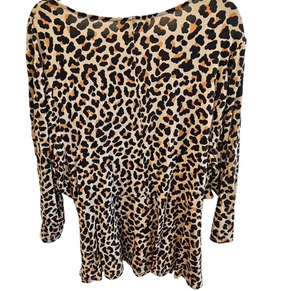 Lane Bryant Cheetah Leopard Top Plus Size NEW - Picture 3 of 6